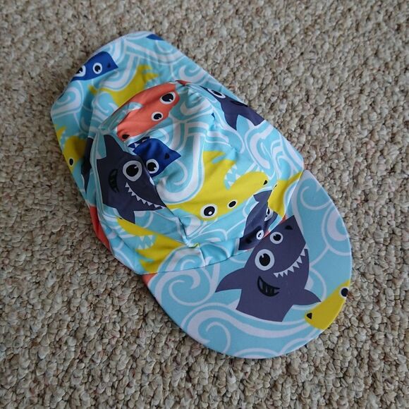 Baby shark Summer Sun Cap Hats - boys 1-2 years - Picture 1 of 8